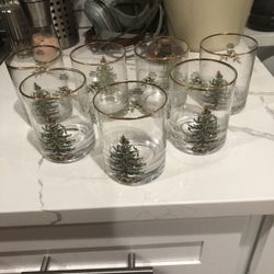 Vintage Spode Double Old Fashion Glasses