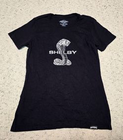 Wicked Quick Shelby Cobra Bedazzled T-Shirt Girls Sz Large Black Cotton Top