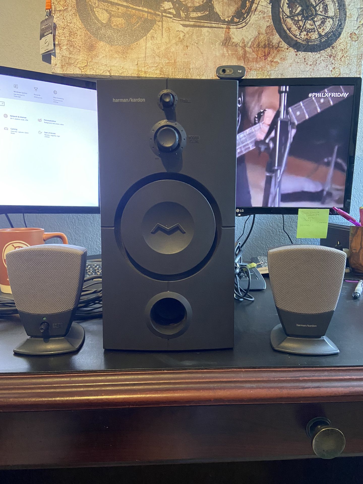 Harmon/Kardon HK-395 2.1 Computer Speakers