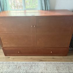 Cherry Murphy Bed Cabinet