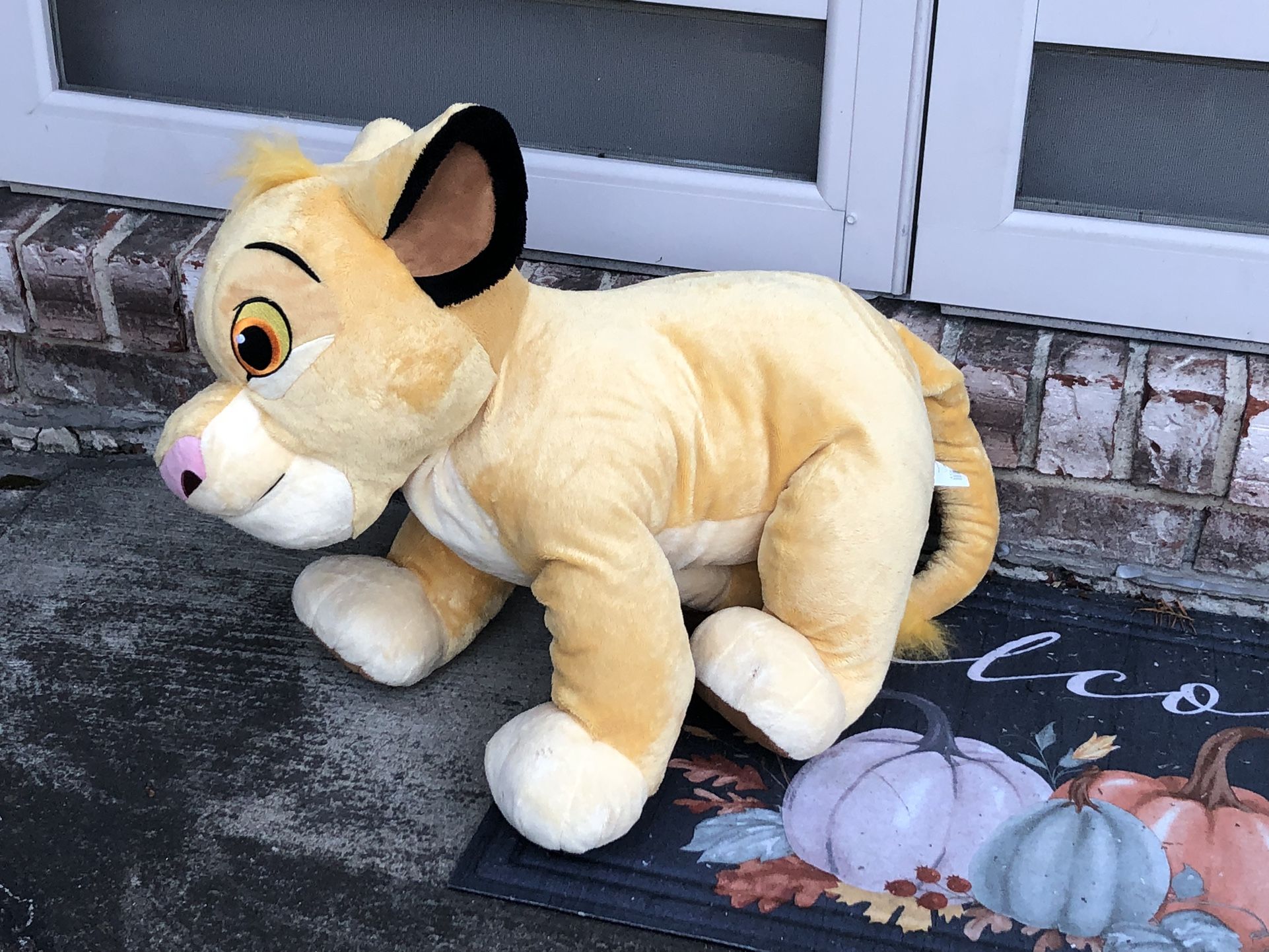 Large Plush SIMBA (20” Tall x 24” Long)