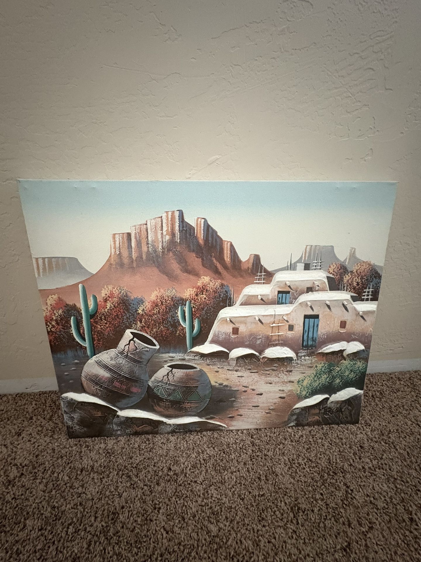 Vintage Pueblo 3D Painting