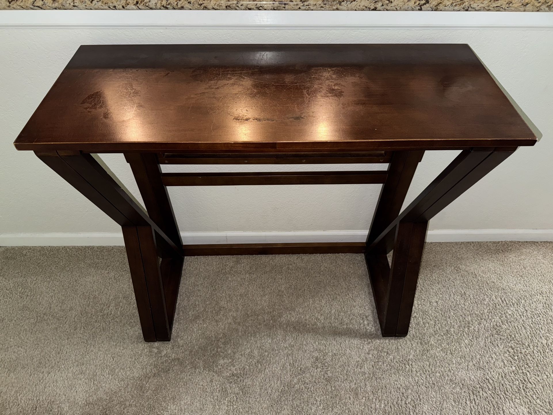 Folding Wooden Trestle Table