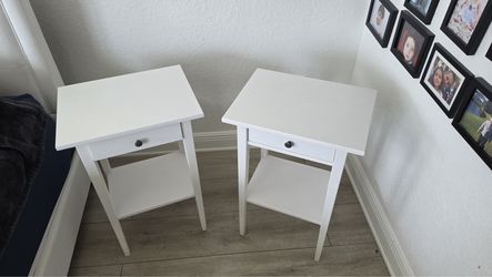 Beautiful White Nightstand Pair – $40 (both)