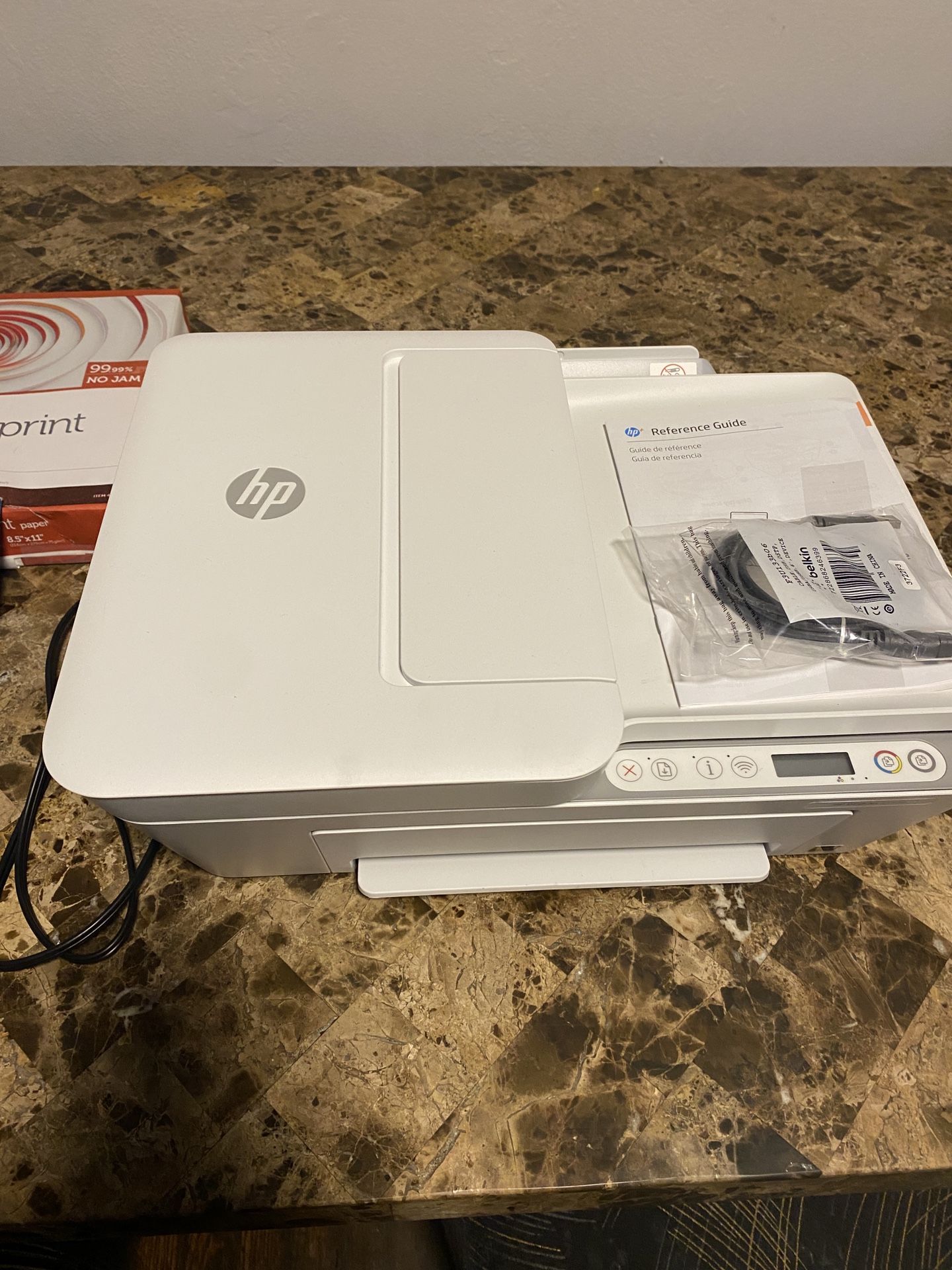 HP Printer Plus Printing Paper And Shipping Labbles