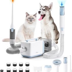 Brand new Pro Pet Grooming Kit for Dogs: Vacuum Dog Brush and Dog Trimmer Vacuum — 95°F-140°F Adjustable Temperature, Adjustable Wind Speed, 23000 PA 