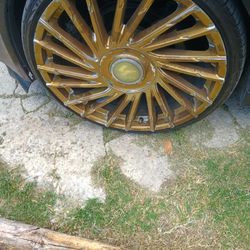 22" Rims Off A CTS Caddi 