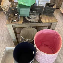 18 Various Storage Bins & Organizers