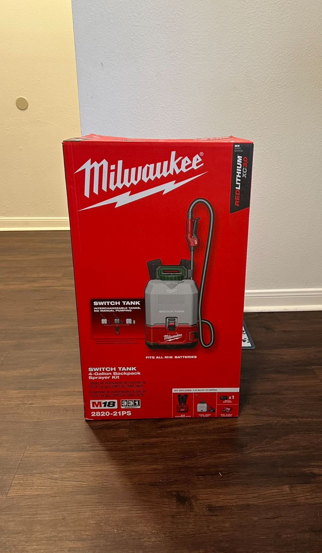Milwaukee M18 Gal Cordless Switch Tank Backpack Pesticide