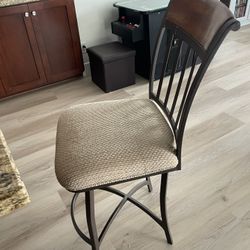 Counter Height Swivel Chairs (x4)