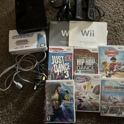 Nintendo Wii Console, Controllers And Games 