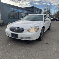 2007 WHITE BUICK LUCERNE CXL 🄻🄴🄰🅃🄷🄴🅁 𝓂𝓊𝓈𝓉 𝓈ℯ𝓁𝓁 