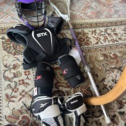 Lacrosse Equipment Starter Kit . Meets NOCSAE 