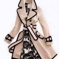 Kate spade Women Florence Broadhurst Black Trimmed Trench Coat 