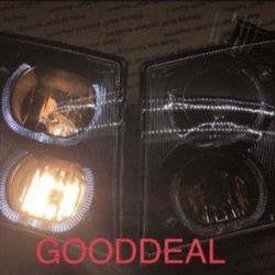 #OH68 FIT 2003-2017 Volvo VNX VNL VNM Black LED DRL Halogen Fog Light Pair