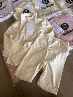 Buttercream yellow define jacket set