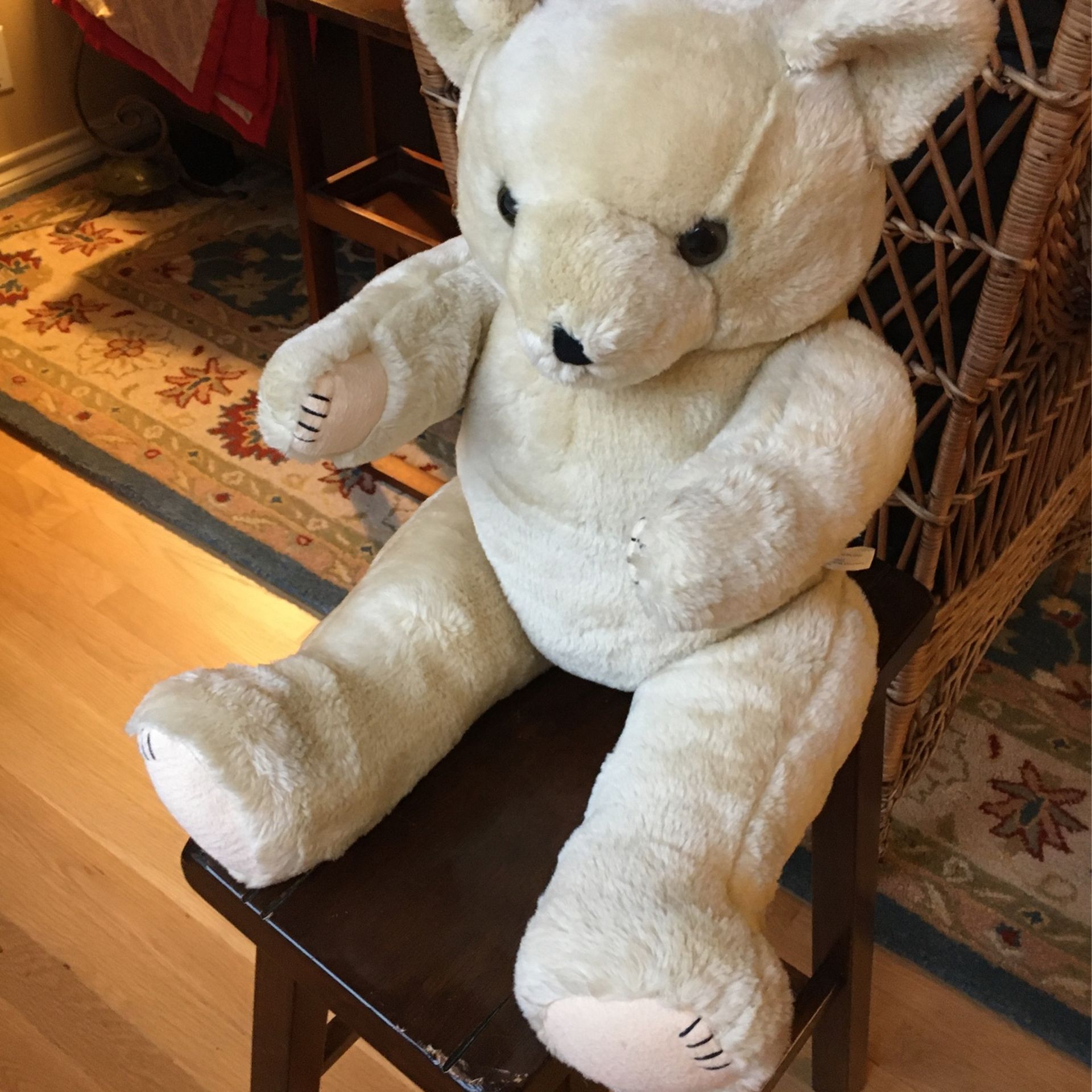 BEAR-Stuffed, Hinged Arms & Legs 24” Long; 17” High Seated
