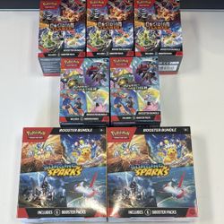 Pokemon Obsidian, Journey Together & Surging Sparks Booster Bundles