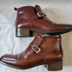 John David Men's Brown Ankle Boots Size 9.5 M
