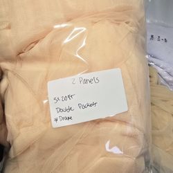 10x20ft 2 Panels Ceiling Drape  Sheer Light Champagne  New Party Decor