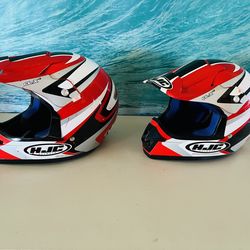 HJC kids motocross helmets small & medium $25 Each Broadway&Pantano area