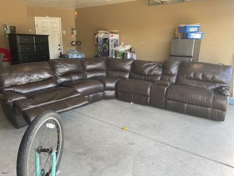 leather sectional