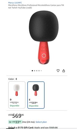 Professional Microphone / Handheld Mic — For Singing on TikTok, Twitch, and YouTube Live (E)