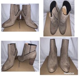 Lucky Brand size 11 short suede boots. Booties.