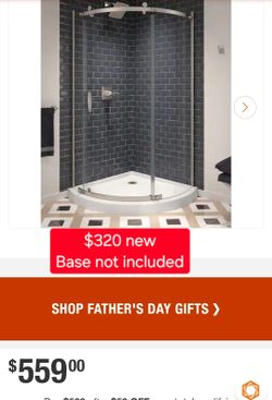 ✨️ Delta 38 in. W x 72 in. H Round Sliding Frameless Corner Shower Enclosure in Stainless with Clear Glass #8984