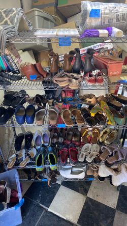 $2 shoes at garage sale