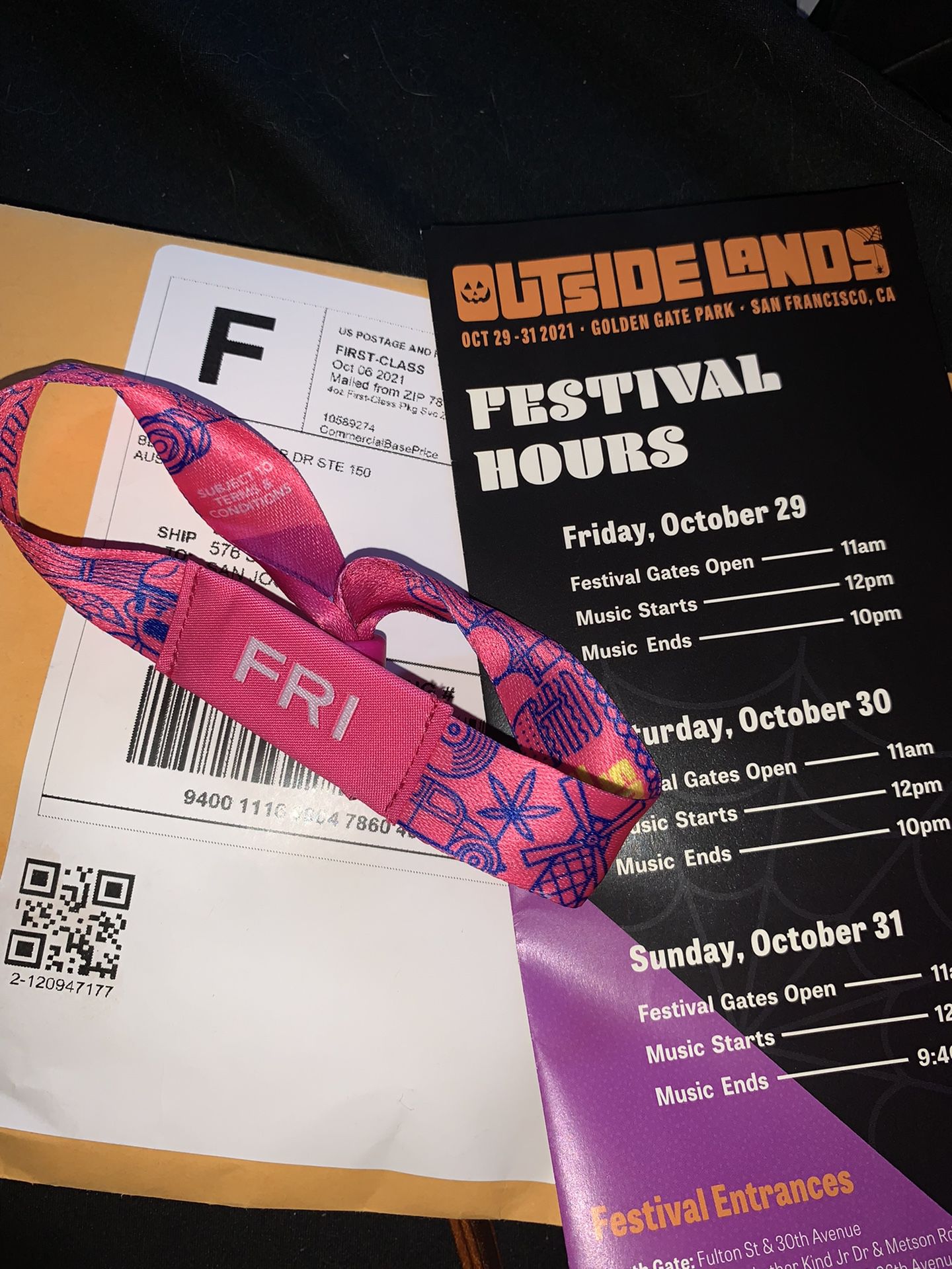 Friday Day Pass For Outsidelands 