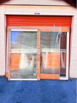 Reliabilt 96-in x 80-in x 4-9/16-in Jamb White Vinyl Right-hand Sliding Patio Door with Low-E argon Glass