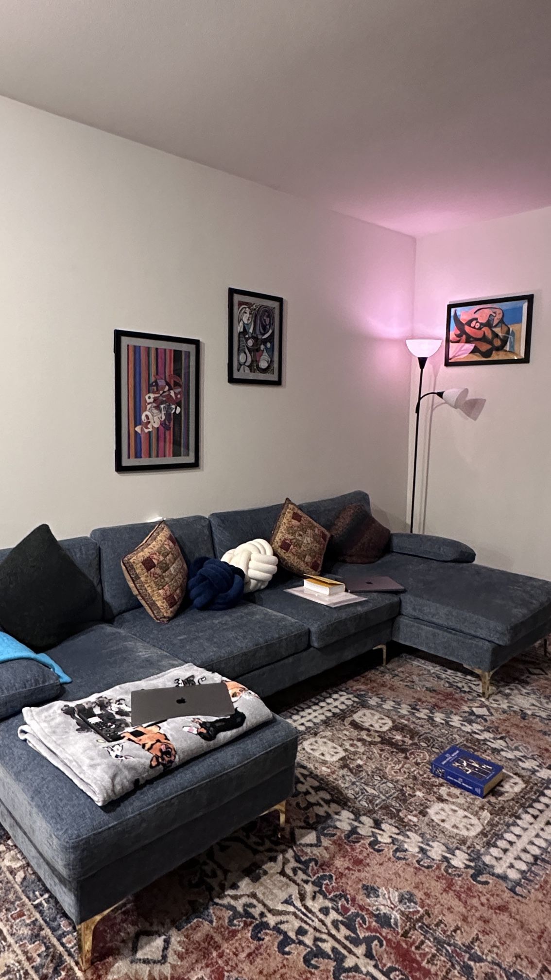 110" U-Shape Sectional Sofa