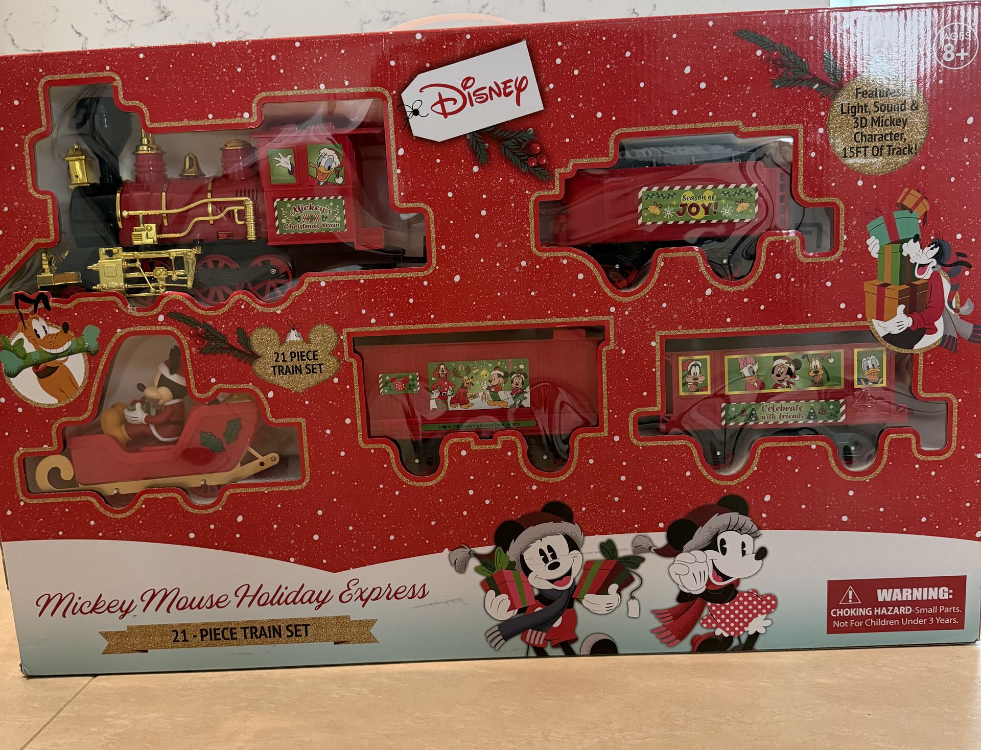 Mickey Mouse Holiday Express 21pc TRAIN SET