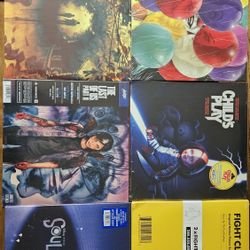 Records Vinyl 4sale Rare, Last of Us part 1, Last of Us part 2, Stephen Kings It,
Childs Play, Fight Club, Soul Vinyl, Teenage Mutant Ninja Turtles 2