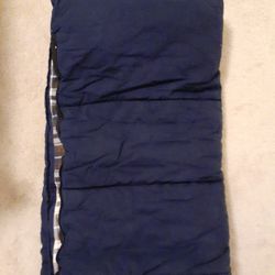 Large Dark Blue Sleeping Bag $25