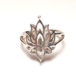 Lotus Silver Ring