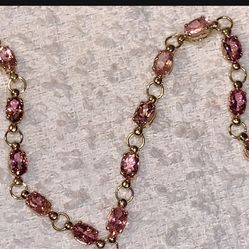 Pink Sapphire Bracelet 10kt 