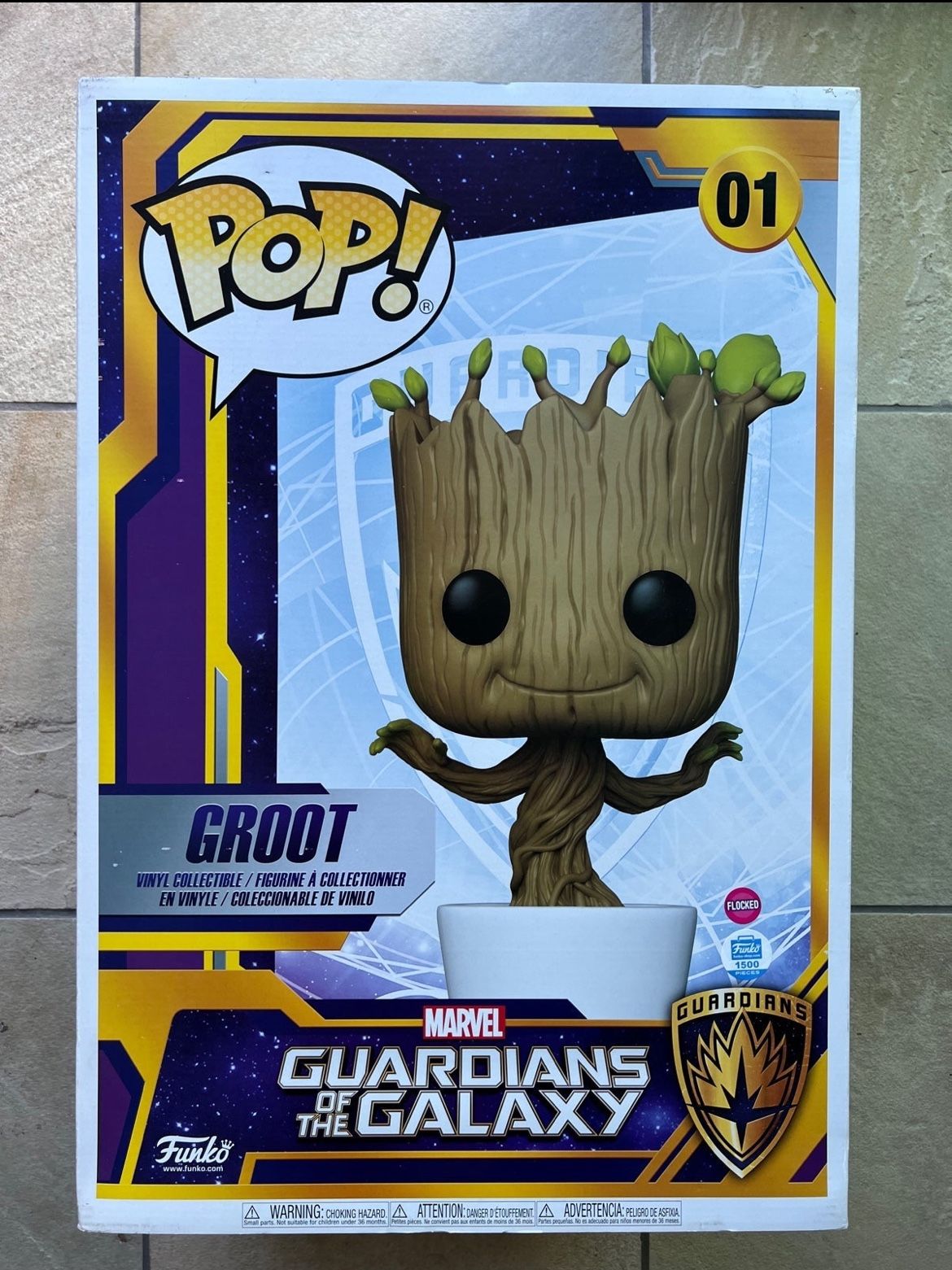 Flocked Groot 18 Inch Pop