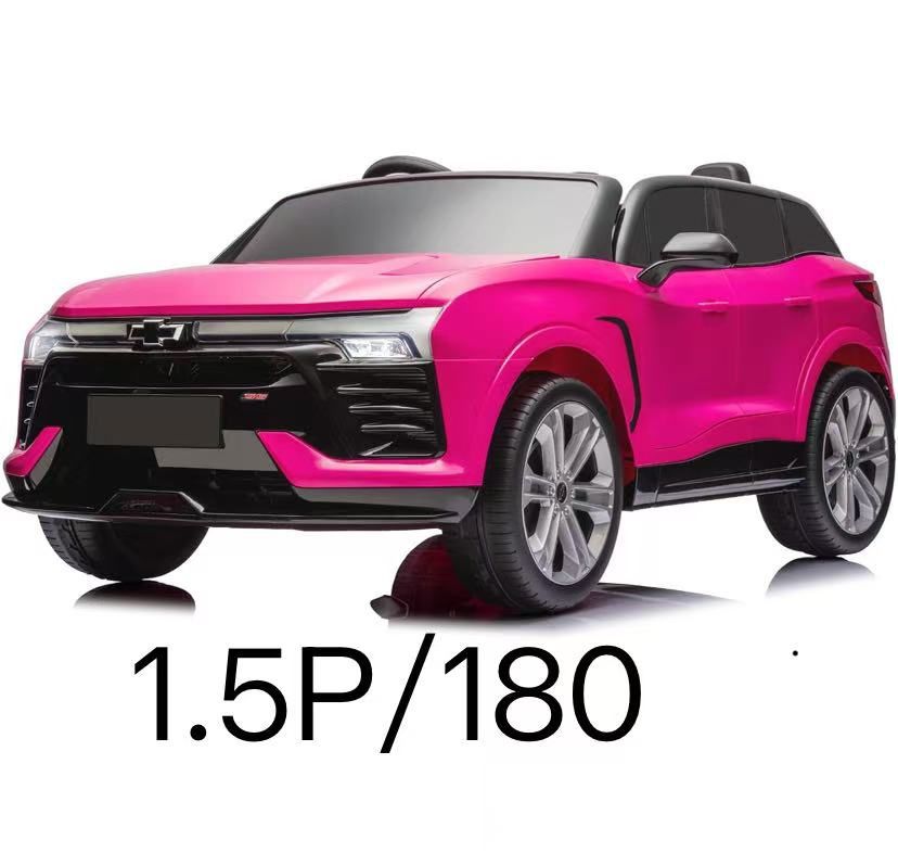 24V 2-Seater SUV Licensed Chevrolet Blazer Ride On Car Toy w/Parent Remote Control, 3 Speeds, Wireless Music, MP3 Player, Electric Car for Kids Ages 3