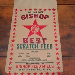 Bishop Feed Bag Martinsburg WV Collectible 