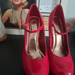 Red Glaze Heels