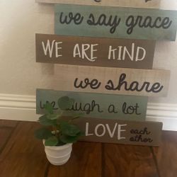 Art Work With Small Plant