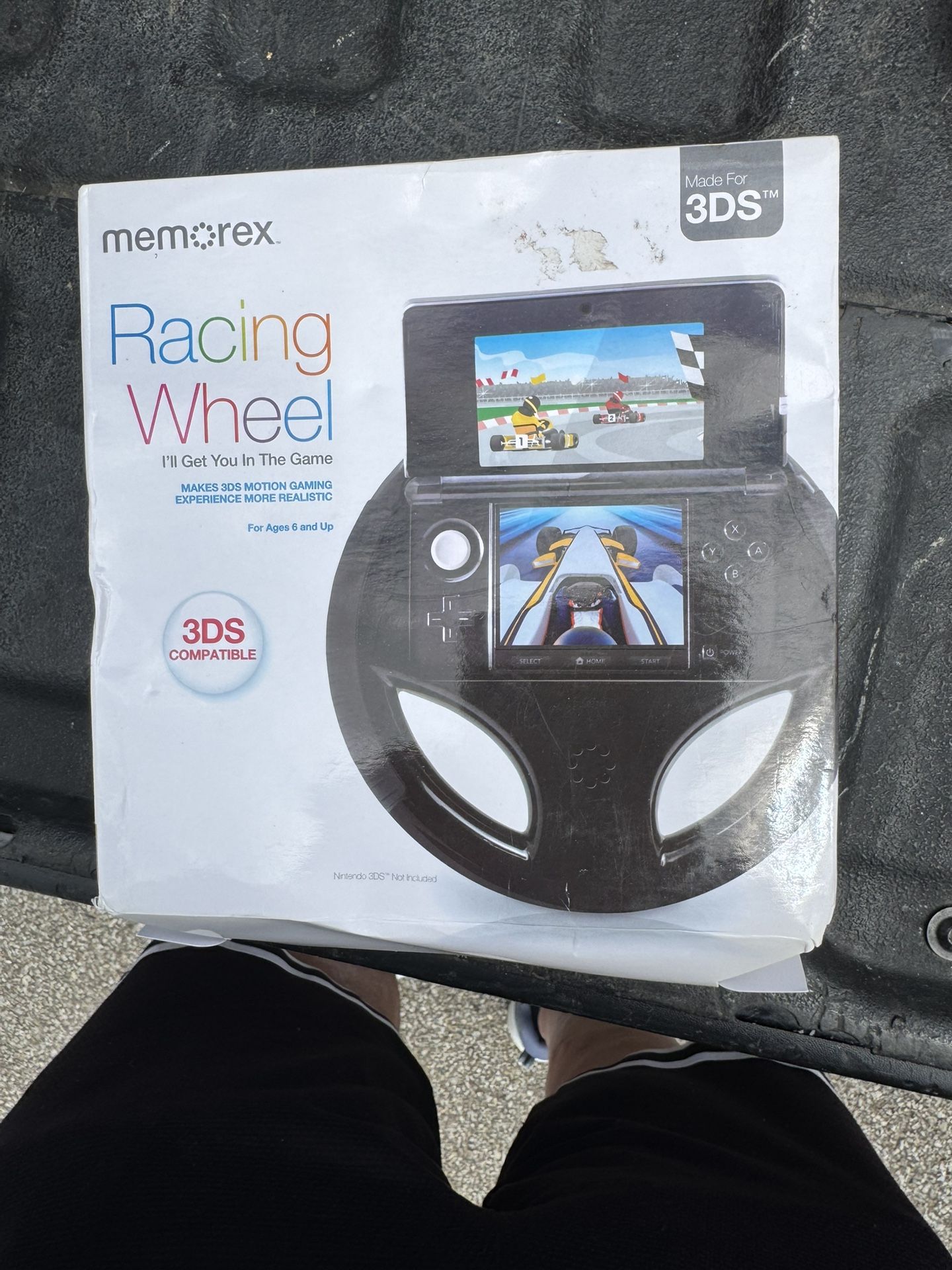 Memorex Racing Wheel for Nintendo 3DS game system For Any 3DS Racing Game
