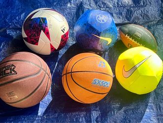 Mixed Sports Ball Lot of 6