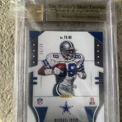 Autographed Michael Irvin 9.5 Gem Mint Beckett10 Autograph 
