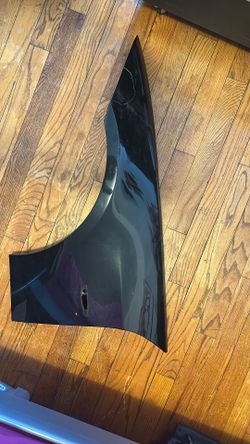 E90 Front Driver Fender Black Metallic Sapphire