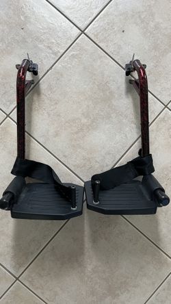 Pair of Transport Chair Foot Rest Attachments
