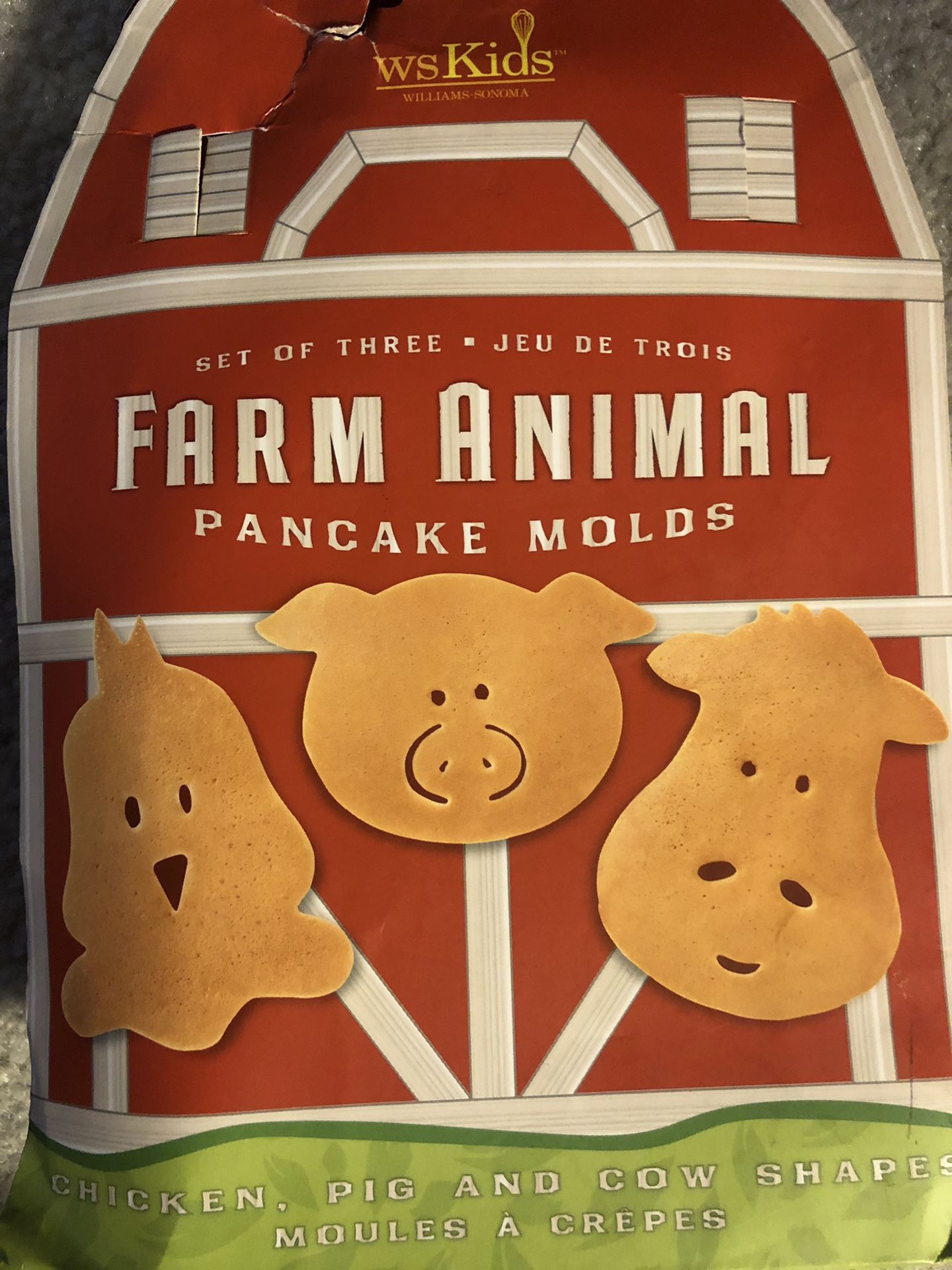 Farm animal pancake mold