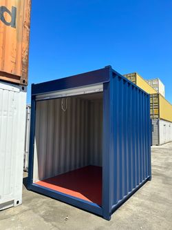 10FT SHIPPING CONTAINER – WIND & WATERTIGHT | HEAVY DUTY STORAGE SHED | CONNEX BOX (ROLL-UP DOOR)